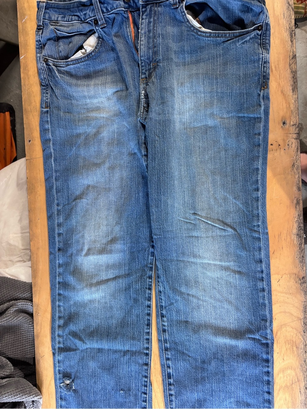 Lee Straight Jeans in Medium Faded Blue